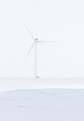 wind turbine in the snow