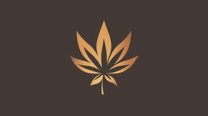 medical cannabis practice logo design, hemp green background, copy and text space, 16:9