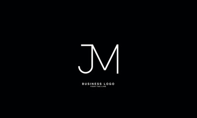 JM, MJ, J, M, Abstract Letters Logo Monogram