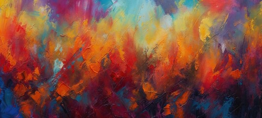 Abstract Design Texture Banner. Contemporary Painting. Generative AI.