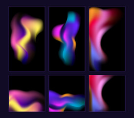 bright wavy abstract vector background for social media templates 