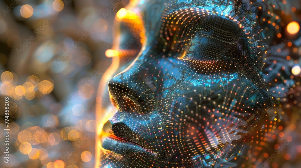 Aufkleber discussing the ethical considerations of using generative ai technology in art creation ai generated