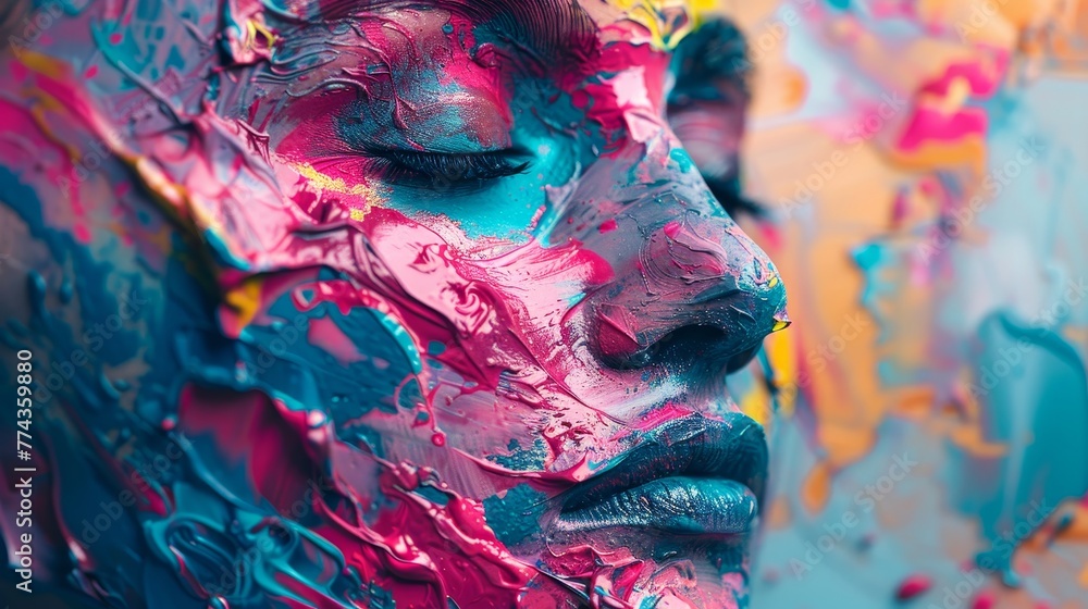 Poster examining the ways in which ai can assist artists in exploring new mediums and techniques ai generat