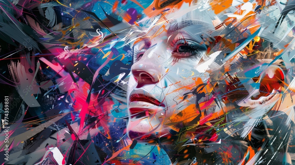Poster examining the ways in which ai can assist artists in exploring new mediums and techniques ai generat