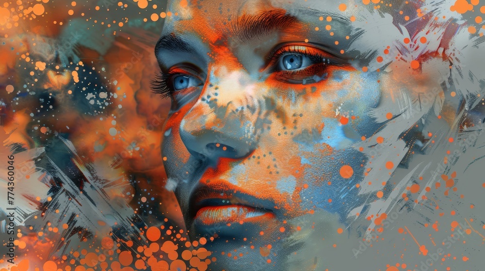 Poster exploring the implications of aigenerated art on our understanding of aesthetics and beauty ai gener