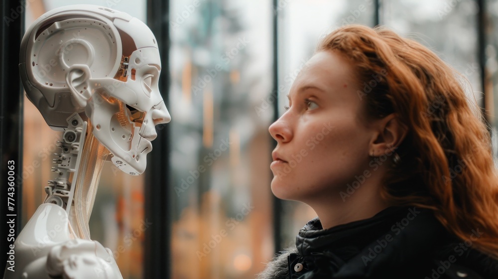 Poster exploring the intersection of art technology and ai in the modern world raw ai generated illustratio