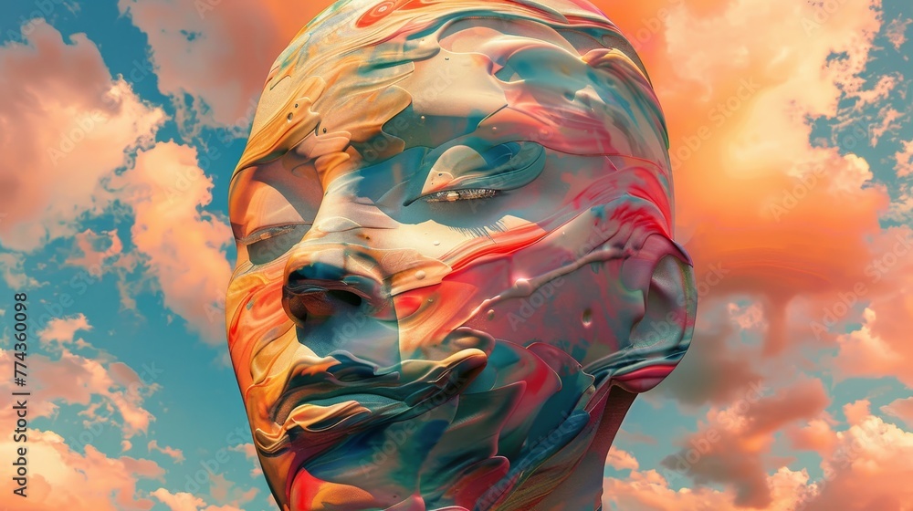 Poster exploring the implications of aigenerated art on our understanding of aesthetics and beauty ai gener