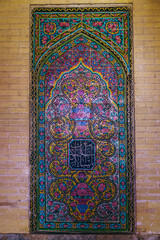 Mind blowing details of antique Persian tile work in The Pink Mosque shiraz, Iran. Perfect details....