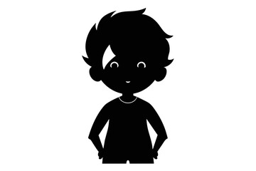 silhouette image,Avery,vector illustration,white background 