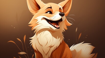 A playful fox logo icon with a mischievous smile.