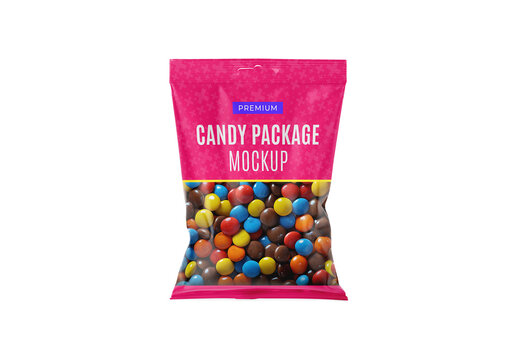 Chocolate Candy Bag Mockup