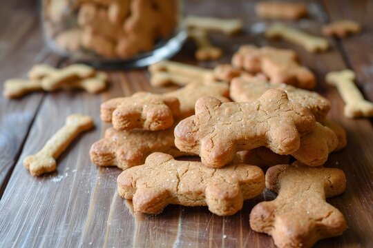 Bone shaped homemade dog treats