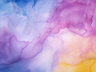 Plum Sky Blue Amber abstract watercolor paint background barely noticeable with liquid fluid texture for background, banner with copy space and blank text area 