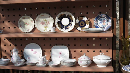 porcelain antique tableware