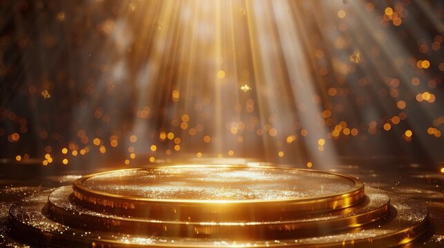 Dynamic Stage With Lights and Smoke