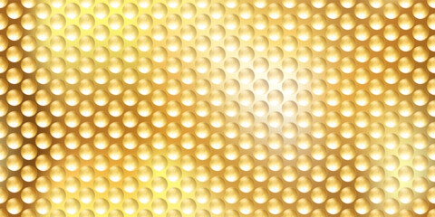Luxurious gold abstract seamless pattern with golfball texture