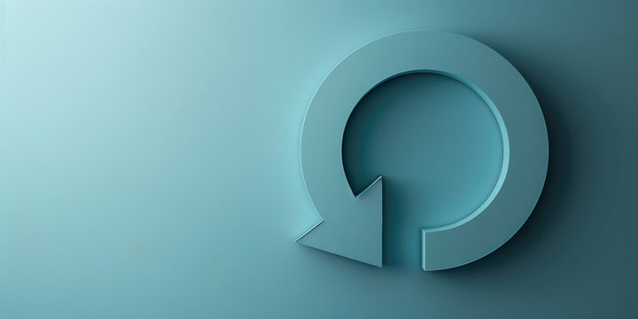 Book arrow, start over, 3D 
