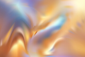 Luxurious abstract gold hologram foil background with blue tints