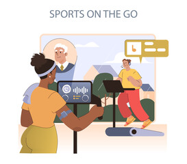 Sport on the Go concept.