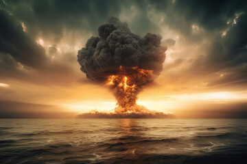 Apocalyptic Nuclear Explosion Scene