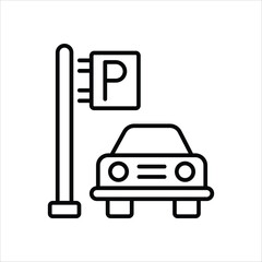 Parking  icon editable stock vector icon