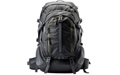 Naklejka premium A modern backpack with sturdy straps sits ready for adventure