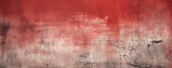 Red barely noticeable color on grunge texture cement background pattern with copy space 