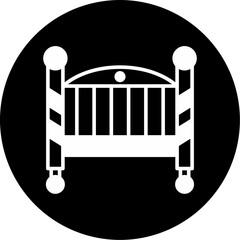  Baby Crib Icon - obrazy, fototapety, plakaty