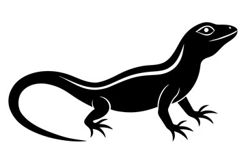 lizard silhouette vector illustration