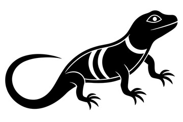 lizard silhouette vector illustration
