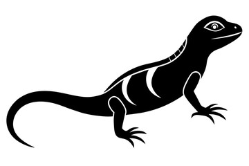 lizard silhouette vector illustration