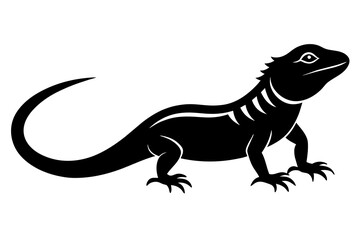 lizard silhouette vector illustration