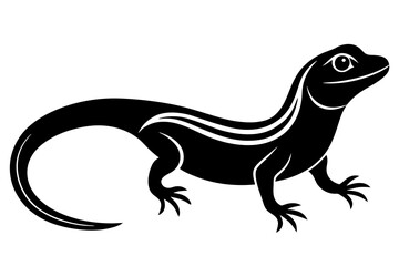 lizard silhouette vector illustration