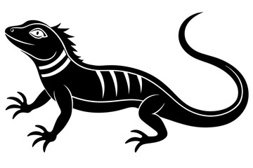 lizard silhouette vector illustration