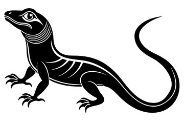 lizard silhouette vector illustration