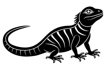 lizard silhouette vector illustration