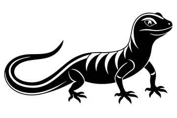lizard silhouette vector illustration