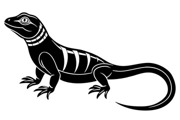 lizard silhouette vector illustration