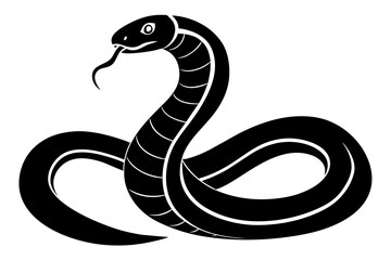 snake silhouette vector illustration