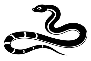 snake silhouette vector illustration
