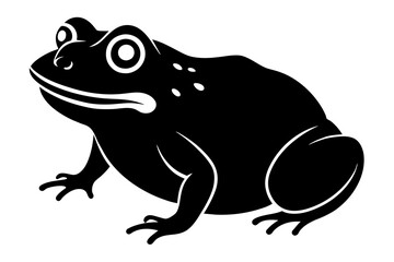 toad silhouette vector illustration