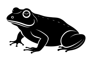 toad silhouette vector illustration