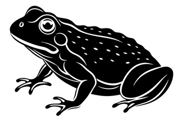 toad silhouette vector illustration