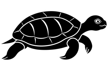 turtle silhouette vector illustration