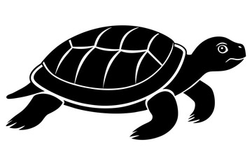 turtle silhouette vector illustration
