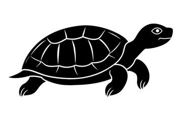 turtle silhouette vector illustration