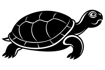 turtle silhouette vector illustration