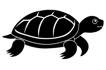 turtle silhouette vector illustration