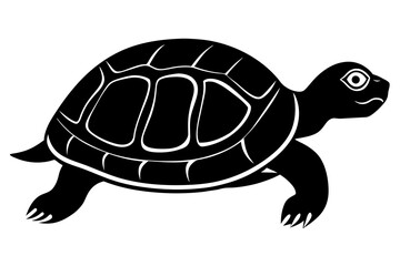 turtle silhouette vector illustration