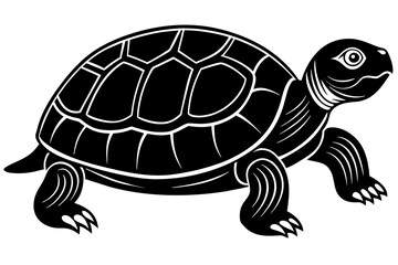 turtle silhouette vector illustration